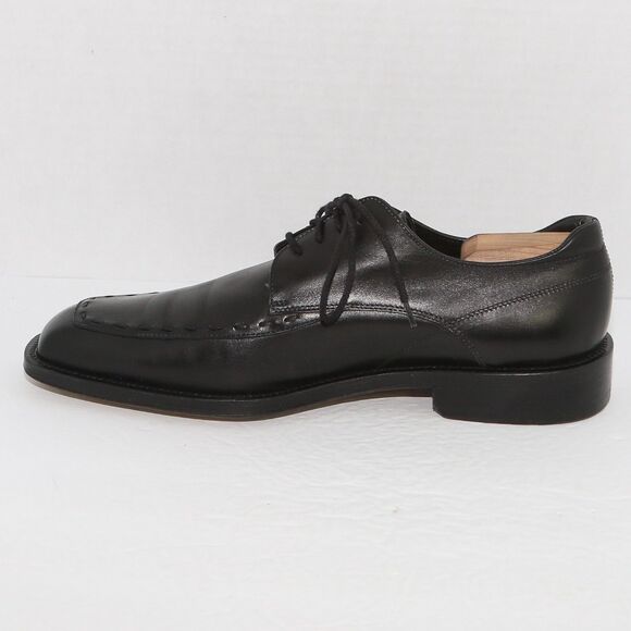 ANTONIO MAURIZI Shoes Mens 10 EU 43 Dress Black Leather Square Toe Formal Oxford main image 12